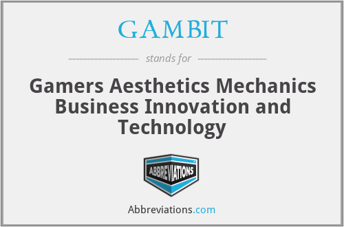 What is the abbreviation for gamers aesthetics mechanics business innovation and technology?